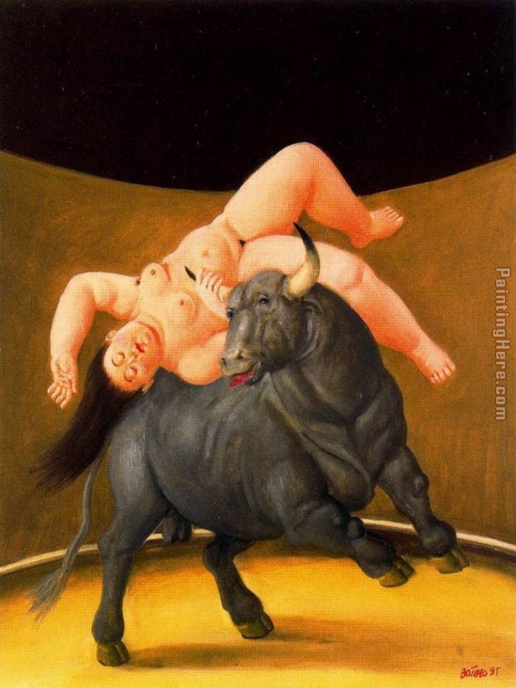 Rapto de Europa 02 painting - Fernando Botero Rapto de Europa 02 art painting